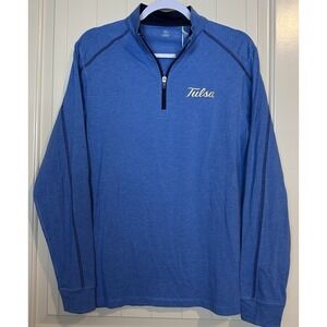 Tulsa Golden Hurricanes TASC Carrollton 1/4 Zip Pullover Sz S NWT $78 Golf Shirt